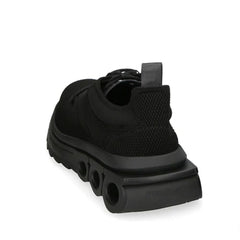 Black Fabric Athletic Sneakers