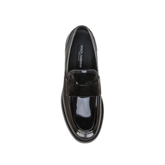 Black Calfskin Slip-On Loafers
