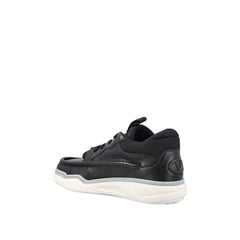 Black Lamb Leather Low Top Sneakers