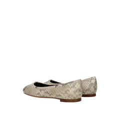 Beige Goatskin Ballet Flats
