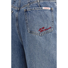 Blue Cotton Relaxed Fit Jeans