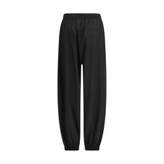 Black Polyester Joggers (Workout Pants)