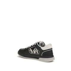 Black Calf Leather Bos Taurus Low Top Sneakers