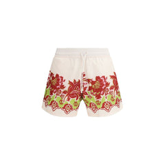 Multicolor Polyester Shorts
