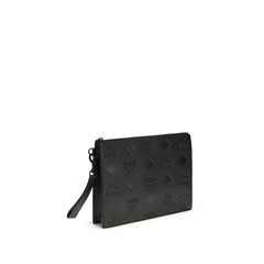 Black Calf Leather Bos Taurus Clutch Bag