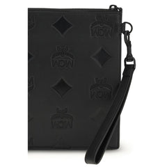 Black Calf Leather Bos Taurus Clutch Bag