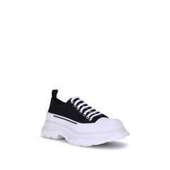 Black Canvas Chunky Sneakers