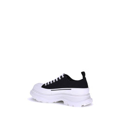 Black Canvas Chunky Sneakers