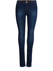 Blue Cotton Skinny Jeans
