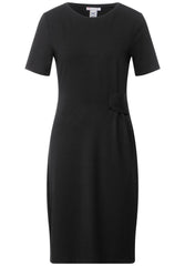 Black Viscose Casual Dress