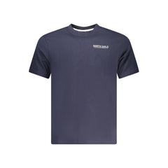 Blue Cotton Men T-Shirt