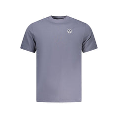 Blue Cotton Men's T-Shirt