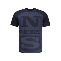 Blu Cotton Men T-Shirt