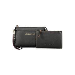 Black Polyurethane Women's Crossbody Bag