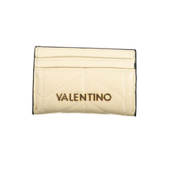 Beige Polyurethane Women Wallet