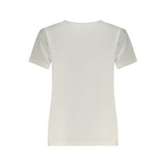 تي شيرت نسائي من القطن الأبيض