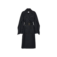 Black Polyester Coat