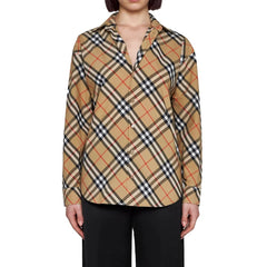 Brown Cotton Pattern Shirt