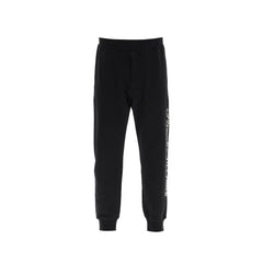 Black Cotton Athletic Pants