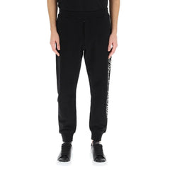 Black Cotton Athletic Pants
