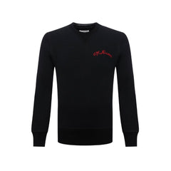 Black Cotton Sweatshirt
