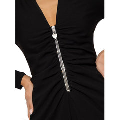 Black Acetate Jumpsuit