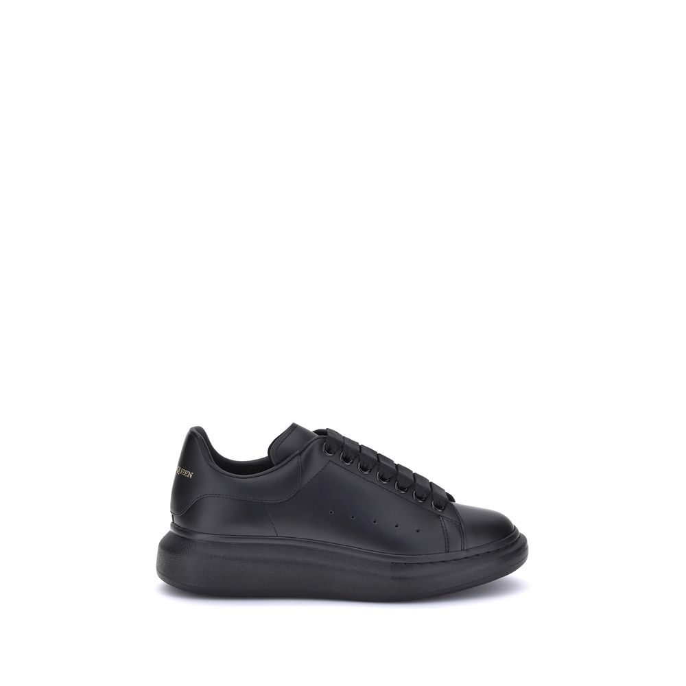 Black Calf Leather Bos Taurus Platform Sneakers