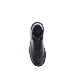 Black Calf Leather Bos Taurus Platform Sneakers