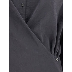 Black Silk Dress Shirt