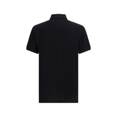 Black Cotton Polo Shirt