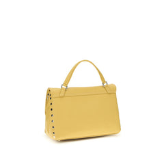 حقيبة كتف Bos Taurus من جلد العجل ثنائية اللون