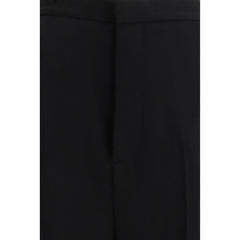 Black Cotton Dress Pants