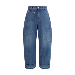 Blue Cotton Jeans Denim