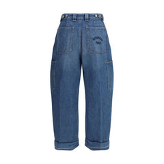 Blue Cotton Jeans Denim