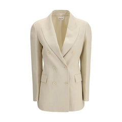 Beige Cotton Blazer