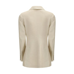 Beige Cotton Blazer
