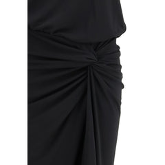 Black Polyester Long Dress