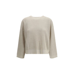Beige Cotton Sweatshirt