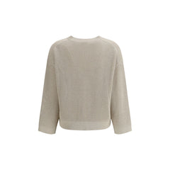 Beige Cotton Sweatshirt