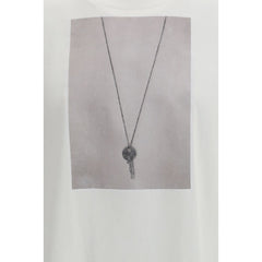 تي شيرت قطن أبيض