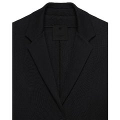 Black Elastane Blazer