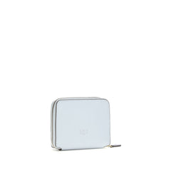 محفظة بوس توروس من جلد العجل الأزرق