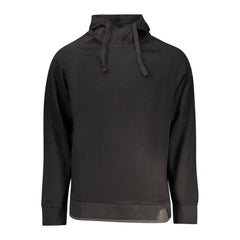 Black Cotton Men Sweatshirt