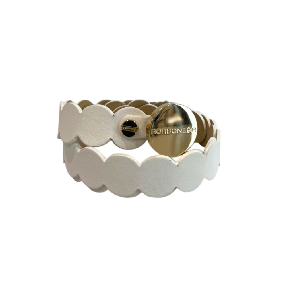 White Genuine Leather Women Belt