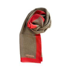 Red Silk Women Scarf