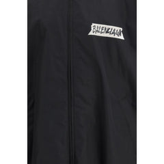 Black Cotton Shell Jacket