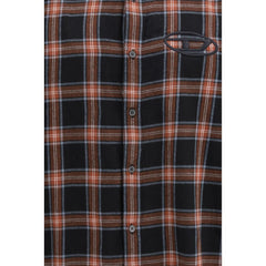 Blue Cotton Pattern Shirt