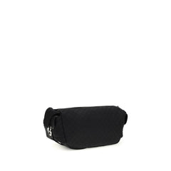 Black Fabric Shoulder Bag