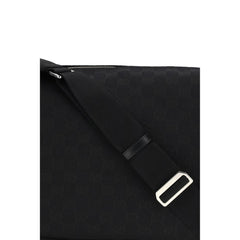 Black Fabric Shoulder Bag