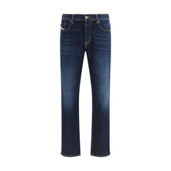 Blue Cotton Relaxed Fit Jeans